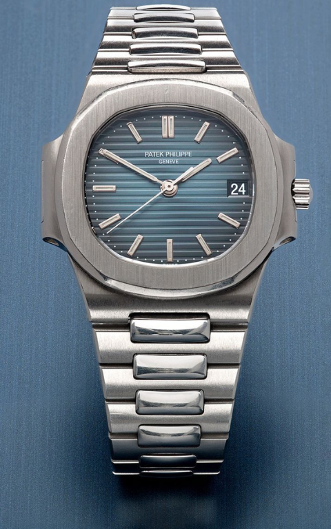 Patek phillipe silver with blue dial