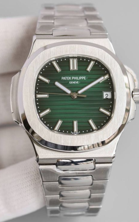 Patek Philippe silver with green dial