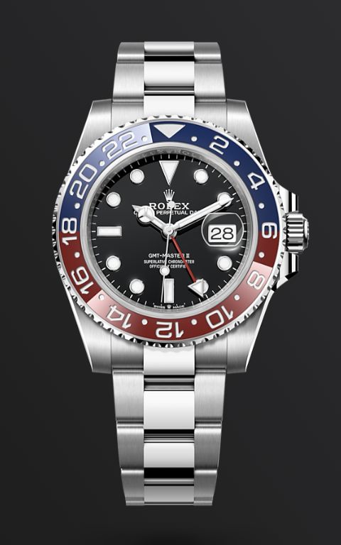Rolex Watch with rotating pepsi dial