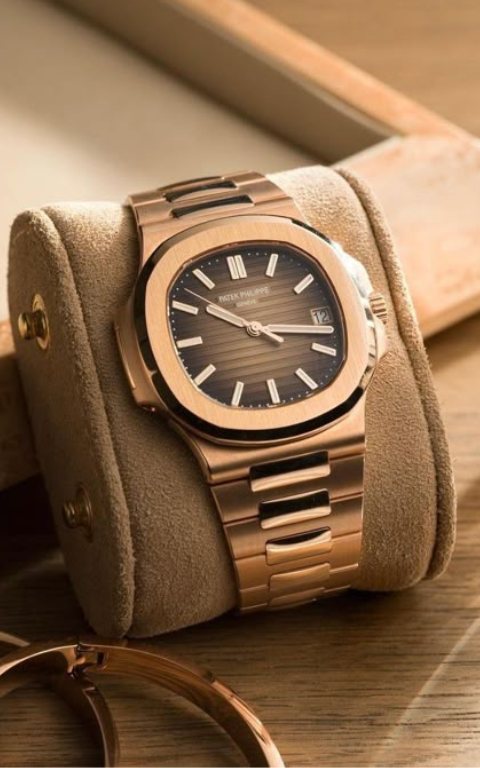 Patek Philippe with golden dial